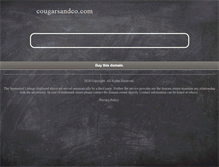 Tablet Screenshot of cougarsandco.com